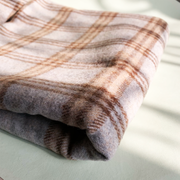 Grey Tartan Check Cosy Throw